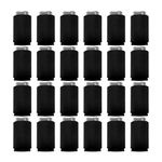 Can Cooler Sleeves Blank Poly Foam (24, Black)