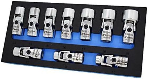 Astro Pneumatic Tool 74310 10-Piece 3/8" Drive Flex Socket Set - 6 Point - Metric
