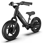 Hiboy BK1 Electric Bike for Kids Ages 3-5 Years Old, 24V 100W Electric Balance Bike with 12 inch Inflatable Tire and Adjustable Seat, Electric Motorcycle for Kids Boys & Girls (Black)