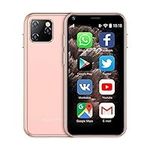 SOYES XS11 3G Mini Smartphone 2.5Inch WiFi GPS China Mobile 1GB RAM 8GB ROM Quad Core Android Cell Phones 3D Glass Slim Body HD Camera Dual Sim Google Play Cute Smartphone (Pink)