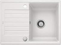 BLANCO 524715 ZIA 45 S Compact Kitchen Sink, White, 45 cm Unterschrank