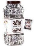 Swad Candy Jar (Digestive & Tangy Indian Masala Flavour Sweet Toffee) Vegan & Gluten Free, 200 Candies Jar - 540 Gm, Original