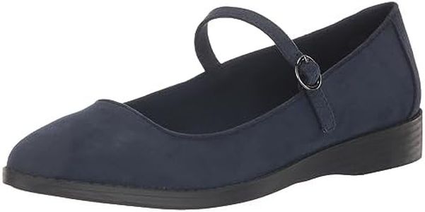 Anne Klein Women's Sissy Mary Jane Flat, Navy, 7.5