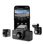Qubo 3-Channel Dashcam Trio by Hero Group (Front+Rear+Cabin Camera) [New Launch] | 2K QHD | Built-in Wi-Fi & GPS |140° FOV | IR Night Vision | App Control | Supports up to 1TB SD Card