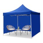 THESHELTERS - Gazebo Outdoor Tent 10x10 feet (28 kgs with 3 Plain Side Covers) Waterproof, Foldable Canopy/Portable Tent - 2 Mints