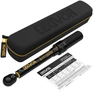 LEXIVON Inch Pound Torque Wrench 1/4-Inch Dr. | 72-Tooth Gear Dual-Direction Click Type | Micro-Adjustment 10~150 in-lb (1.1~16.9 Nm) | Zippered Protective Case (LX-180)