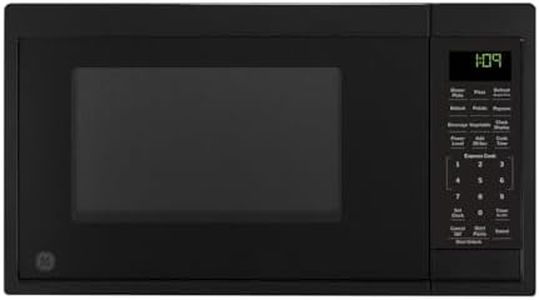 GE GCST09N1WBB Microwave Oven, 900-watt 7 Auto Cooking Settings, Child-Lock Technology, Kitchen Essentials for The Countertop, Dorm Room or Apartment, New 0.9 Cu. Ft, Black