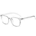 ANRRI Blue Light Blocking Glasses Anti Eye Strain Computer Glasses Filter UV400 Lightweight Grey Frame Eyeglasses for Women Men