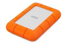 LaCie (LAC9000633) Rugged Mini 4TB External Hard Drive Portable HDD – USB 3.0 USB 2.0 Compatible, Drop Shock Dust Rain Resistant Shuttle Drive, For Mac And PC Computer Desktop and Laptop, Orange