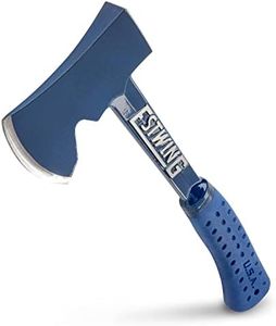 ESTWING Camper's Axe - 14" Hatchet with Forged Steel Construction & Shock Reduction Grip - E6-25A