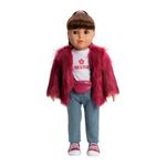 ADORA Amazon Exclusive Amazing Girls Collection, 18” Realistic Doll with Changeable Outfit and Movable Soft Body, Birthday Gift for Kids and Toddlers Ages 6+ - Janay