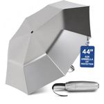 UV-Blocker Sun Umbrella UV Protection Travel Sun Protection - Auto Open, Windproof Sun Umbrella with 55+ UPF, UV Protection, 44", 44 Inches, 44"