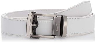 Nike Men's ACU Fit Ratchet Belt, White - Pebble Grain, One Size