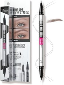 Pudaier Eyebrow Pen, Dual-Tip Microblading Brow Pen, Natural Strokes