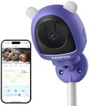 BOOPOO Smart Baby Monitor 2K with Breathing Monitoring (No Extra Fee), Night Vision, Cry & Safe Zone Detection, 2-Way Audio, 2.4/5GHz WiFi, 32G Local Storage, 12 lullabies (Wall Mount)