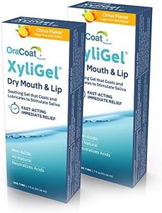 OraCoat XyliGel, Soothing Dry Mouth & Lip Moisturizing Relief Gel, 1.7 Fl Oz, 2 Pack, Citrus with Xylitol, Sugar Free Dry Mouth Gel, Helps Stimulate Saliva, Non-Acidic, Daytime & Night Time Use