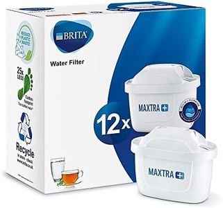 BRITA MAXTRA+ Replacement Water Filter cartridges, Compatible with All BRITA jugs -Reduce Chlorine, limescale and impurities for Great Taste - 12 Pack