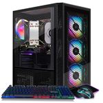 STGAubron Gaming Desktop PC, Intel Xeon E5 2.8G, 16G DDR4, 512G SSD, Radeon RX 550 4G GDDR5, 600M WiFi, BT 5.0, RGB Fan x 4, RGB Keyboard & Mouse & Mouse Pad, W10H64