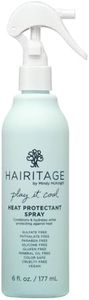 Hairitage Play It Cool Heat Protectant Spray - Up to 450 Degree Protection + Hydrates + Strengthens Hair - Leaves Hair Smooth + Shiny after Styling - For All Hair Types + Heated Styling Tools- 6 fl oz