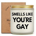 Gifts for Gay Men, Funny Gifts for Boyfriend, Pride Gifts for Friends, Birthday Gifts for LGBTQ Queer, Valentines Day for Him, Naughty Gifts for Husband, Lavender Candle