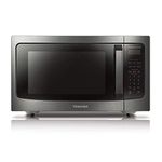 TOSHIBA ML-EM45P(BS) Countertop Microwave Oven with Smart Sensor and Position Memory Turntable, Memory Function, 1.6 Cu.ft with 13.6 inch Removable Turntable, Black Stainless Steel, 1200W