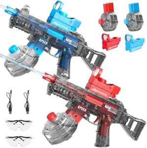 2 Packs Electric Water Guns for Adult, 32-36 FT Long Range Super Power Automatic Squirt Water Gun, 500CC+ High Capacity Water Tank, Ideal Summer Gifts for Outdoor Water Fighting Toys for Boys Girls
