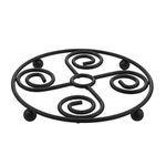 Spectrum Diversified Scroll Trivet, Black