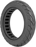 JOYSOG Scooter Solid Tire for Segway F20 F25 F30 F40, 10 Inches Electric Scooter Front Rear Replacement Solid Tires(1Pcs) Black