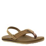 Quiksilver Boys' Carver Suede Sandal, TAN - Solid, 9(26) M US Toddler