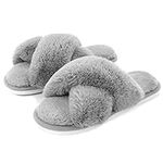 Metog Women's Fuzzy Slippers House 