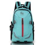 HEROZ Harbour Unisex Nylon 28 L Travel Laptop Backpack Water Resistant Slim Durable Fits Up to 15.6 Inch Laptop Notebook (153-ALL) (Sea Green)