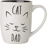 Cat Dad Mug in Gray, 24 oz