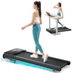 Walking Pad Treadmill with Auto Incline - Under Desk Treadmill with Remote Control, LED Display, 2.5HP Motor, 300 LB Capacity, Quiet & Space-Saving for Home & Office Use