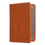 kwmobile Registration and Insurance Holder - Car Document Holder for Vehicle Documents and Cards - Synthetic Suede - Light Brown