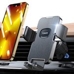 Phone Holder Mount for Car Vent, [2022 Metal Hook] Car Vent Phone Holder, LISEN Universal Air Vent Cell Phone Mount for Car, Hands Free & Thick Case Friendly Compatible with All iPhone & Android