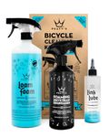 Peaty's Bicycle Cleaning Kit - Wash, Degrease & Lubricate Bike Maintenance Kit, Includes Foaming Bike Cleaner, Drivetrain Degreaser Spray & Chain Lube, Suitable for Carbon, MTB, Road and E-Bikes