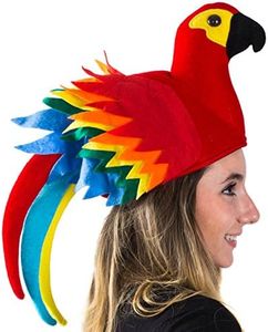 Tigerdoe Parrot Hat - Parrot Hats Jimmy Buffet - Novelty Hat - Parrot Head Hat - Hawiian Party - Bird Costume Hat (Parrot Hat (Colorful))