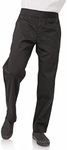 Chef Works Mens Classic Pants, Blac