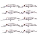 25pcs Fishing Crankbait Blanks,Unpainted Fishing Lures Blank Minnow Crankbaits Hard Lure Bait Bodies DIY Unpainted Baits 9.3cm 6.8g