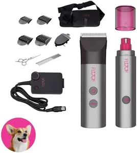 FLOOF Professional Dog Grooming Kit, Low Noise Dog Clippers for Grooming & Dog Nail Grinder, 20V Powershare Freedom, Portable Pet Grooming System (Battery & Charger Included)