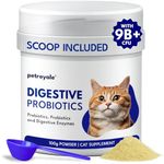 Petroyale Cat Digestive Probiotics - Cat Prebiotics & Probiotics Supplement - Prevents Diarrhea & Improves Gut Health - Cats Health Supplement for Digestion - 100 gm