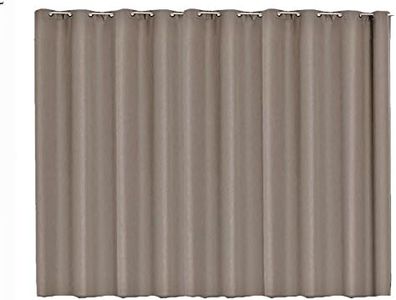 JEMIDI Cortina Opaca con Ojales - Cortina Individual con Ojal de Anillo Metal - para salón Dormitorio Cocina Comedor - 245 x 140 cm y 245 x 300 cm