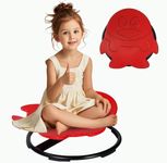 Sensory Spinning Chair, Autism Kids Sensory Swivel Toys, Sit and Spin Wobble Chair for Suitable for Boys and Girls with Autism and Adhd,Toddler Sensory Equipment (Penguin-Red）