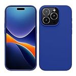 kwmobile Case Compatible with iPhone 15 Pro Max Case - Slim Soft TPU Silicone Cover - Baltic Blue