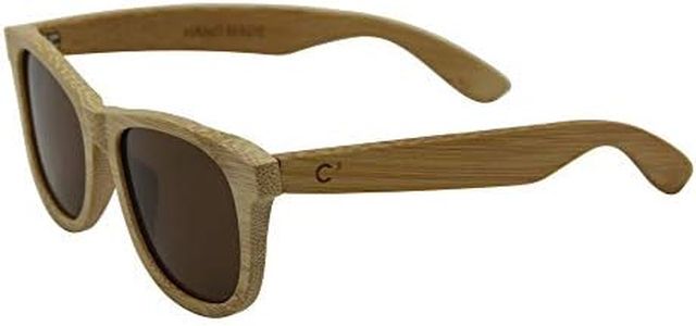 C3 Handmade Natural Bamboo polarized lens Sunglasses for Men and Women for Traveling Driving and Gift(Wheat/Brown)