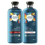 Herbal Essences bio:renew Argan Oil of Morocco CONDITIONER, 400ml | No Parabens No Colourants & Herbal Essences bio:renew Argan Oil of Morocco SHAMPOO, 400ml