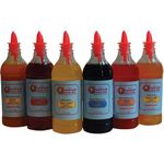 Ululani's Hawaiian Shave Ice - Gourmet Shave Ice Syrup 6 Pack, Pints (Includes Pour Spouts)