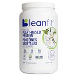 LEANFIT ORGANIC PLANT-BASED PROTEIN, Natural Vanilla - Vegan, Soy Free, Gluten Free, Dairy Free, Sugar Free - 21g Protein, 21 Servings, 715g Tub