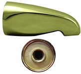 Westbrass 5-1/2" Non Diverter Brass Tub Spout, Polished Brass, D310-01