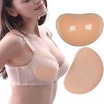 Dimore Bra Inserts Breast Pads Sticky Push-up Inserts for Swimsuits Dresses Bikini Top. (SKIN, 1)